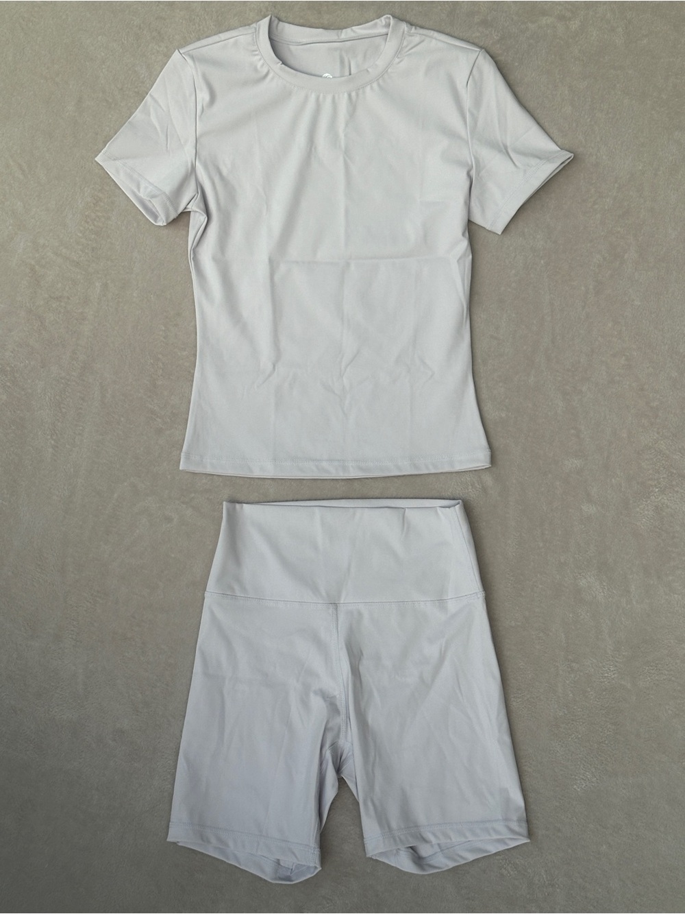 NEW, Lilac Athletic Set, Active Tee and Bike Short Set